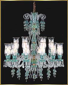 Crystal Chandeliers Model: MD88037-18- BLUE 